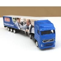 ราคา 1/87 Trailer Ad Truck หัวลากสีน้ำเงิน รุ่น Volvo FH12 โฆษณา Buko Frischkase (รถยาว 18 cm) (4667953012)