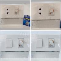 ราคา สวิทซ์หรี่ไฟ+ปลั๊ก/สวิทซ์+หน้ากาก+บ๊อกลอยCRK Chang ชุด ฝา 2 ช่อง 1 สวิตส์หรี่ไฟ 1 ปลั๊ก/สวิทซ์ บล็อกลอย ขนาด 2*4 (6564889660)