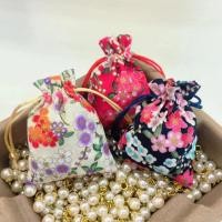 ราคา พร้อมส่ง ถุงผ้าหูรูด ผ้าลายดอกซากุระ กระเป๋าใส่ของ (25271192656)