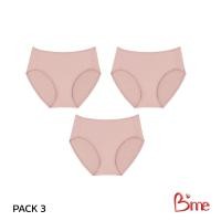 ราคา B'me กางเกงใน รุ่น ME7A83 (แพ็ก 3 ตัว) สีนู้ด สีเบจ สีดำ สีโอวัลติน (43307598349)