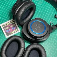 ราคา ฟองน้ำครอบหู Audio Technica ATH-M30x M40x M20x M50 M50x MSR7 DSR7BT MSR7NC MSR7SE Ath-PG1 ATH-AVA300 ATH-G1WL ATH-770X (2289871076)