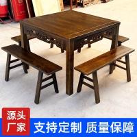 ราคา 5โวลต์ตารางตารางตารางตารางตารางตารางบาเซียน ร้านอาหารไม้เนื้อแข็งโรงแรมโต๊ะเก้าอี้ชุดโต๊ะรับประทานอาหารบ้านไร่ก๋วยเตี๋ยวร้านตารางโบราณ (41218745638)