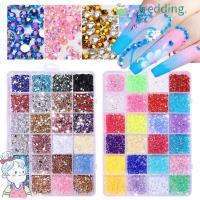 ราคา TREDDING491 3500 ชิ้น/กล่อง Jelly Half Round Nails DIY อุปกรณ์เสริม Mix Multisize (42926074451)