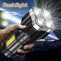 ราคา ไฟฉายพกพา ไฟฉายแรงสูงพกพา ไฟฉายกระบอกยาว ไฟฉายเดินป่า ไฟฉายขนาดใหญ่LED ไฟฉายสปอตไลท์ ไฟฉายพกพาชาร์จ (21167429622)