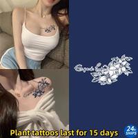 ราคา ข้อความลายดอกไม้สักน่ารักสาวไหล่พืชสักกันน้ําสักสติ๊กเกอร์ผู้ถือสําหรับ15วันชั่วคราวสักปลอม (29003180219)