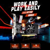 ราคา Welcomehome JINGSHA GT730 กราฟิกการ์ด 4GB/DDR3/128bit หน่วยความจํา 700MHz ความถี่ Core เข้ากันได้กับพอร์ต VGA + DVI + HDMI (46052800297)