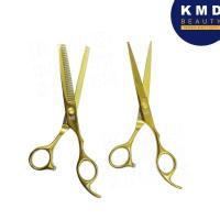 ราคา กรรไกรตัดผม กรรไกรซอยผม KAI Japan ขนาด 6 นิ้ว ขายเป็นเซท สำหรับตัดผม ซอยผม แต่งทรงผม กรรไกรสีทอง แสตนเลส ตรงปก ส่งเร็ว (22736270726)