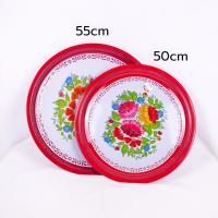 ราคา ถาดสังกะสีเคลือบผิว ถาดแดงใส่ของใหว้ ขนาด 50 55 เซนติเมตร (18490350170)