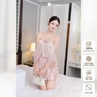 ราคา Khiet Style เดรสผ้าไหมจั๊มสีชมพู Set ดีไซน์ระบายชั้นๆ และแขนพริ้วนุ่ม สไตล์ปาร์ตี้สุดประทับใจ KS239 (40918545340)