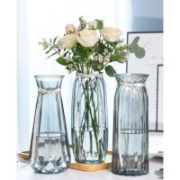 ราคา แจกันแก้ว แจกันขวดแก้ว แจกันแบบใส แจกันดอกไม้ แจกันทรงสูง สไตล์นอร์ดิก ส่งฟรี (3479690977)