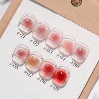 ราคา สีเจล สีเล็บเจล สีทาเล็บเจล สีทาเล็บเจลทาเล็บซิลเว่นติ้งใสกิ๊บ เอฟเฟกต์บลัชอวบน้ำโทนสีนู้ดซีรี่ย์ Four Seasons ใสสะอาดเหมือนน้ำแข็ง ไม่เหลืองง่าย ใช้ได้ทั้งเล็บ-ม่วง-แดง ทนนานล้างออกง่าย เหมาะสำหรับวั