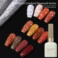 ราคา XEIJAYI สีเจลแฟลชกากเพชร โทนน้ำตาล มี12สี (NN106) Mailard Crushed Diamond สีเจลทาเล็บ ฝาทอง 15ml (28514191810)