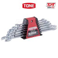ราคา TONE ชุดประแจแหวนข้างปากตาย, 6 ชิ้น, Combination Spanner Set (CS600P) (28724732236)