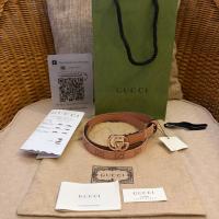 ราคา New‼️Gucci Belt size 80 เข็มขัด (เอวได้ถึง 32 นิ้ว) ของใหม่พึ่งออกช้อป fullset+copy rec. เเท้100% (51702698638)