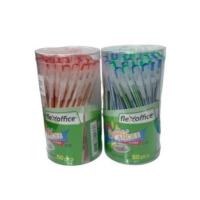 ราคา ปากกาลูกลื่น Flex Office FO-031 เส้น0.6มม.(50ด้าม) (4615487022)