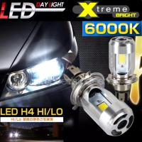 ราคา LED หลอดไฟหน้า รถยนต์ มอเตอร์ไซค์ H4 COB Daylight High Power แสงขาว 6000k (2 หลอด) (436196322)