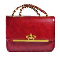 ราคา Corona Bags กระเป๋าหนัง สะพายข้างผู้หญิง แฟชั่น PU สีแดงเข้ม สายสะพายปรับได้ รุ่น CB-RED (13695040)