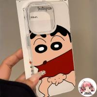 ราคา พร้อมส่ง เคสสำหรับไอโฟน11 รูปการ์ตูนชินจัง ลูกชายตลก เคสใสครีม ป้องกันโทรศัพท์ for IPhone13 12 11 14PLUS 15 16Pro PROMAX (41256698132)