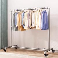 ราคา เสื้อผ้าร้านขายเสื้อผ้าชั้นวางจอแสดงผลชั้นวางเหล็กโครงตั้งสิ่งของแขวนล้อเสื้อผ้าชั้นแขวนท่อน้ําราวตากผ้าราวตากผ้า (57601496920)