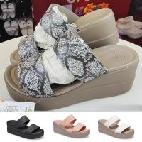 ราคา Brooklyn Womens Cross Sandals Low Wedges Cross Strap BrookLyn รองเท้าแตะส้นเตารีด ใส่สบาย (57302636862)