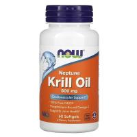 ราคา NOW Foods, Neptune Krill Oil, 500 mg, 60,120 Softgels คริลล์ออยล์ โอเมก้า3 ชะลอวัย ลดการสะสมไขมัน (17860131379)