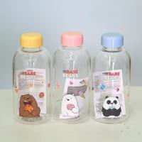 ราคา Miniso ขวดน้ำแก้วใส we bare bears 600ml. (43853170075)