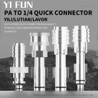 ราคา อุปกรณ์ล้างรถเครื่องซักผ้ารถยนต์แรงดันสูง PA ถึง 1/4 Quick Connector ปืนฉีดน้ํา Self-Locking สเปรย์ปืนหัวอะแดปเตอร์ (43173914188)