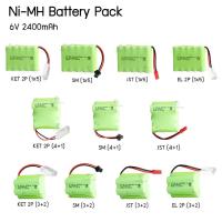 ราคา Battery Pack Ni-MH 6v 6.0v AA NiMH แบตเตอรี่ ถ่าน ปลั๊ก KET/EL/SM/JST Tamiya Plug 2400mah Rechargable (29118567740)