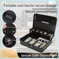 ราคา ดิลี ปลอดภัยหัวล็อคเกอร์,โลหะแคชเชียร์คลิปกล่องเงินสด,ลิ้นชักแบบพกพาปลดล็อครหัสผ่านสีดําปลอดภัยกล่องฝากเงินสําหรับเงินสดร้านสะดวกซื้อ (55651715782)