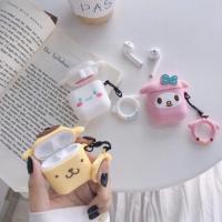 ราคา เคสสำหรับ AirPods case รุ่น Gen1,2,Pro เคสแอร์พอด ( i9s, i11, i12 ) ชินนาม่อน มายเมโลดี้ ปอมปอม Pompom เคสซิลิโคน (2273975016)
