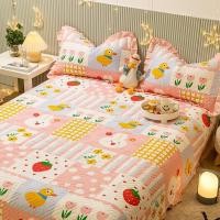 ราคา [สินค้าใหม่ขายร้อน] แผ่นผ้าฝ้ายแท้ชิ้นเดียวเสื่อทาทามิผ้าคลุมเตียงผ้านวมสองด้านชุดสามชิ้นผ้านวมกันลื่นเด็กผ้าฝ้ายผ้าคลุมเตียงสี่ฤดู (40877083389)