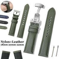 ราคา พรีเมี่ยมไนล่อนหนังสายนาฬิกา18มิลลิเมตร20มิลลิเมตร22มิลลิเมตรด่วนที่วางจําหน่ายสากล ผ้าแล่นเรือ สายนาฬิกาขาผีเสื้อหัวเข็มขัดผู้ชายผู้หญิงกีฬาธุรกิจข้อมือเข็มขัดสําหรับ ไซโก้ สําหรับโ (29233380343)