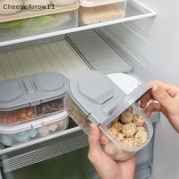 ราคา Che al สองช่องคอนเทนเนอร์พร้อมฝาปิดตู้เย็นกล่องเก็บพลาสติกอาหารผลไม้ปิดผนึก Jar เครื่องมือห้องครัว TH (27051783876)