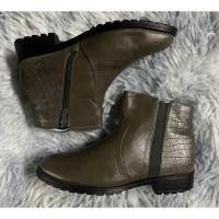 ราคา รองเท้าบูทหนังมือสอง Size 37 (25400943497)