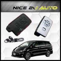 ราคา Toyota Estima / Alphard / Vellfire - 5 ปุ่ม Keyless Remote Leather ปลอกกุญแจรถ - สายสีแดง (23168930070)