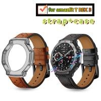 ราคา Amazfit T REX 3 สายหนังสําหรับ amazfit T REX 3 T rex3 สายรัดข้อมือกีฬา amazfit T REX 3 กรณีป้องกันหน้าจอ (29916093402)