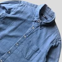 ราคา KEMEJA SPAO เสื้อเชิ้ตผู้ชายยีนส์มือสอง (40455720177)