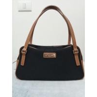 ราคา โปร 9:9 กระเป๋าถือทรงหมอน แบรนด์ Sisley สีดำน้ำตาล ✋สอง (23552123027)