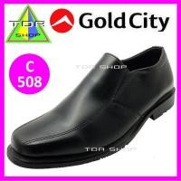 ราคา Goldcity รองเท้าคัดชูผู้ชาย หัวแหลม สีดำ รุ่นC508 (2281305894)