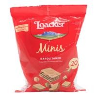 ราคา ล็อคเกอร์ มินิส์ แอสซอร์ทเต็ด เวเฟอร์สอดไส้ครีมรสเฮเซลนัท 200 กรัม (LOACKER Minis Crispy Wafer Napolitaner 200 g) (27805860140)