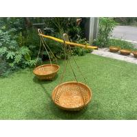 ราคา หาบกระจาด รูปทรงกลม ขนาดกว้าง 15 - 16 นิ้ว ความสูงประมาณ 70 เซนติเมตร พร้อมไม้คาน (29053600824)