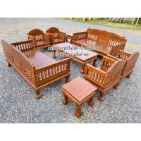 ราคา ส่งฟรี! ชุดรับแขกไม้สักทอง ชุดใหญ่ โซฟาใหญ่ นอนได้สบาย (20618217512)