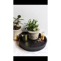 ราคา ถาดจานปูนดำ งานปูนทำสีพร้อมใช้งาน (29472978989)