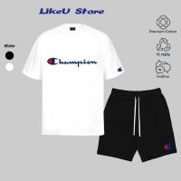 ราคา Champion Stratwear ชุดเสื้อผ้า Unisex สําหรับผู้ชาย/ผู้หญิง ผ้าฝ้ายคุณภาพสูง 100% 280gsm (55100294565)