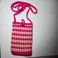 ราคา Handmade by กระเป๋าถักโครเชต์/กระเป๋าสําหรับมือถือ/เขียน (โครเชต์) สําหรับตะลิปบิต / ขอโทษ Raya kanak-kanak (26036459387)