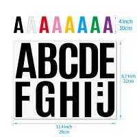 ราคา ก ถึง Z สติกเกอร์ตัวอักษรไวนิลแบบมีกาวในตัว 4 นิ้วสติกเกอร์ที่กําหนดเองตัวอักษรรวมกันฟรี (43803267161)