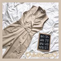 ราคา จั๊มสูทสีครีม ผ้าหนา ตัดเย็บดี มีกระเป๋า2ข้าง Vivi&Coco ไซส์L (7662778097)