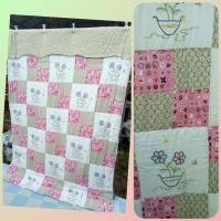 ราคา ผ้าห่มนวม ปูรองนอนได้ คลุมเตียงได้ 5 ฟุตมือสอง (ทำความสะอาดแล้วค่ะ) (7295162372)