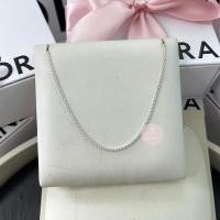 ราคา (ของแท้100%) Pandora Classic Necklace สร้อยคอ เปล่า หนา1.5mm ยาว45cm (42058457541)