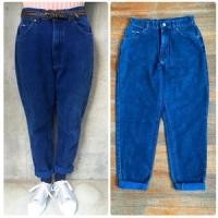 ราคา กางเกงยีนส์ วินเทจ เอวสูง Lee Mom Jeans 80s made in usa (5414842390)
